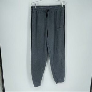Adidas Gray 3 Stripe jogger pants track